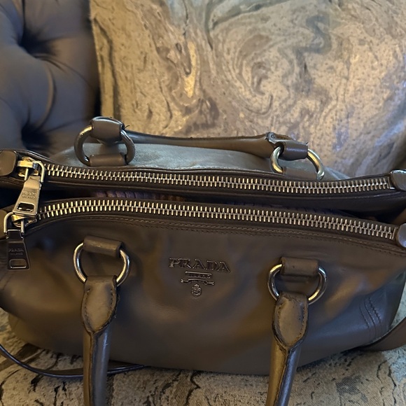 Prada Dark grey double zipper Prada bag. Two zip pockets. Offers are considered. - Picture 11 of 15